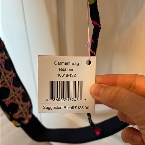 NWT Vera Bradley Floral Garment Bag Ribbons - Picture 4 of 6